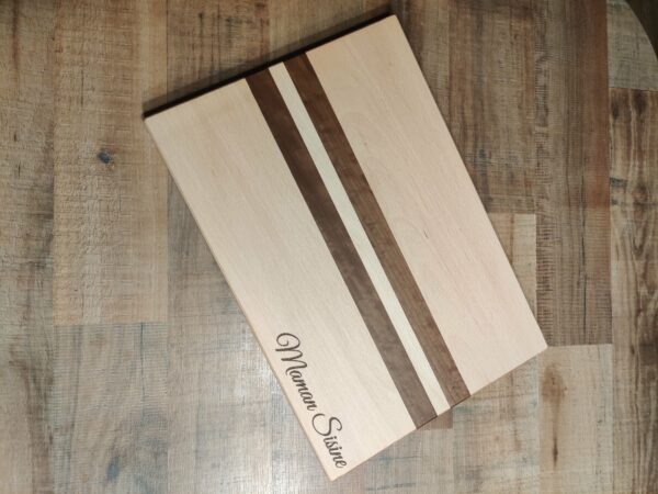 Planche à découper hêtre/noyer – Image 4
