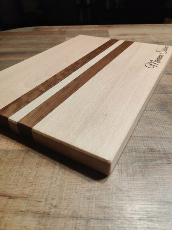 Planche à découper hêtre/noyer – Image 3